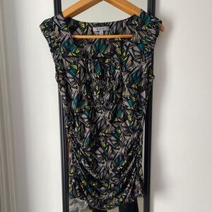 Classiques Entier Multicolor Abstract Sleeveless Blouse